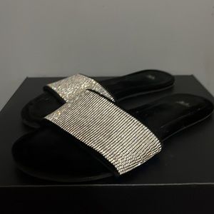 Victoria Secret indoor/outdoor sequin slippers